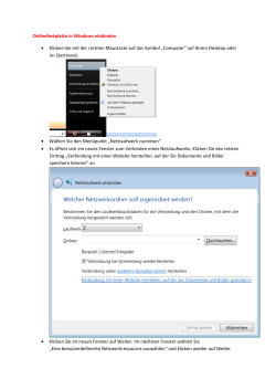 Onlinefestplatte in Windows einbinden • Klicken Sie mit der rechten