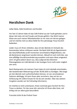 Herzlichen Dank