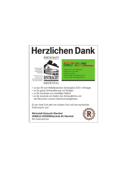 Herzlichen Dank - Eintracht