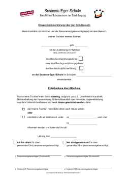 Einverständnis(erklärung