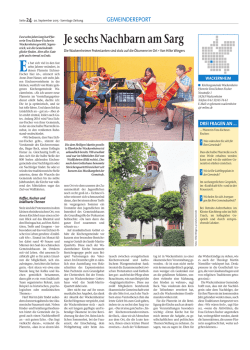 Je sechs Nachbarn am Sarg - Evangelische Sonntags