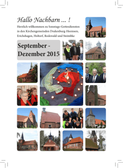 Hallo Nachbarn - Kirchengemeinde Rodewald