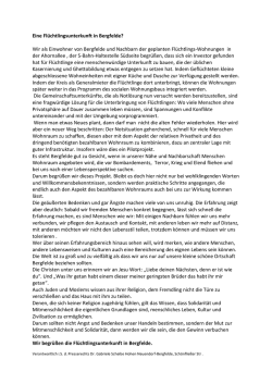 Eine Fl&uuml;chtlingsunterkunft in Bergfelde?