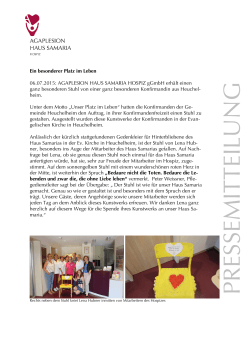 2015_07_06 Pressemitteilung Stuhl Hospiz