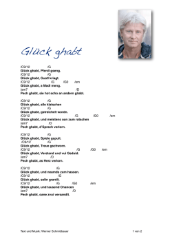 Gl&uuml;ck ghabt - Werner Schmidbauer