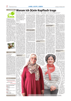 Warum ich (k)ein Kopftuch trage