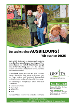 Du suchst eine AUSBILDUNG? Wir suchen DICH!