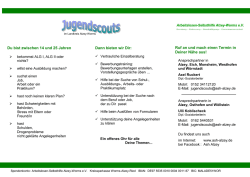 Jugendscouts - Arbeitslosen-Selbsthilfe Alzey