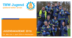 Jugendakademie 2016 - THW