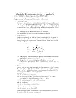 Klassische Experimentalphysik I – Mechanik