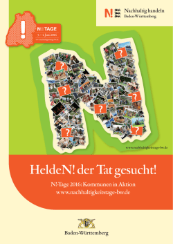HeldeN! der Tat gesucht! - Familienfreundliche Kommune
