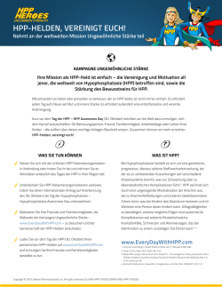 HPP-HELDEN, VEREINIGT EUCH!