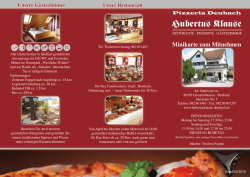 Pizza zum Abholen - Hubertus