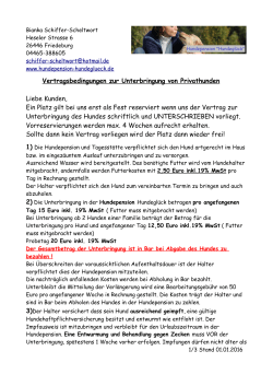 Hundepensionsvertrag AGbs 2016 PDF