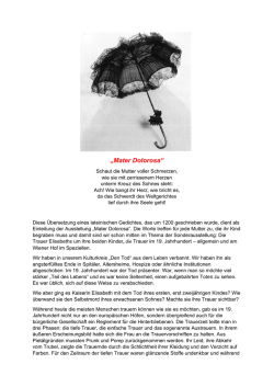 Infounterlage "Mater Dolorosa" als PDF runterladen