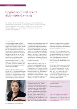 Eidgen&ouml;ssisch zertifizierte diplomierte Garnichts
