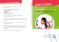 Sing a SOng - Landkreis Würzburg