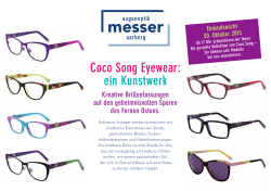 Coco Song Eyewear: ein Kunstwerk Kreative Brillenfassungen auf