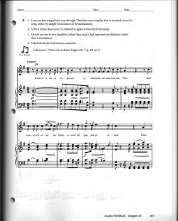 song, either by simple tonicization or by modulation.