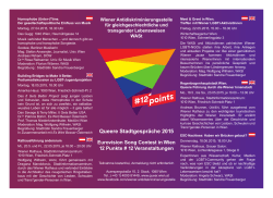Queere Stadtgespräche 2015 - Eurovision Song Contest in Wien