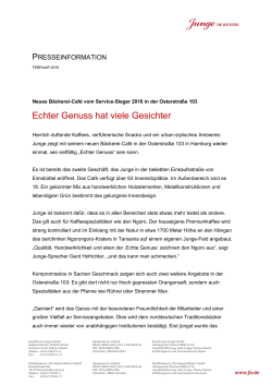 Echter Genuss hat viele Gesichter
