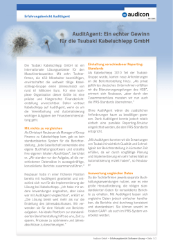 AuditAgent: Ein echter Gewinn für die Tsubaki Kabelschlepp GmbH