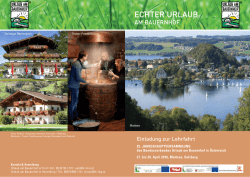 echter urlaub - Urlaub am Bauernhof