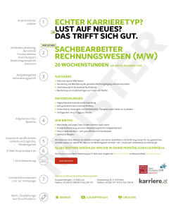 ECHTER KARRIERETYP? LUST AUF NEUES? DAS TRIFFT SICH