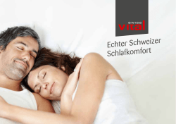 Echter Schweizer Schlafkomfort