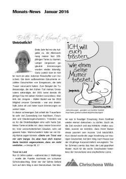 Echter Trost kommt von Gott