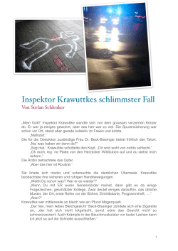 Inspektor Krawuttkes schlimmster Fall