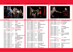 Spielplan bis 2016 - THEATER FRANKFURT / Theater im Schuppen