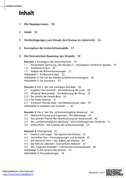 Inhaltsverzeichnis