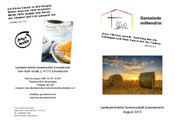 Landeskirchliche Gemeinschaft Grevenbroich August 2015