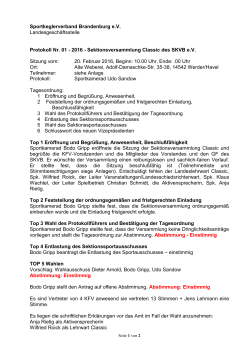 Wahlversammlung Classic - Sportkeglerverband Brandenburg e. V.