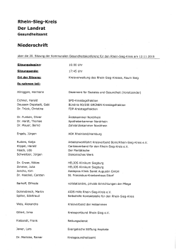 Niederschrift 20. Sitzung vom 12.11.2015 - Rhein-Sieg