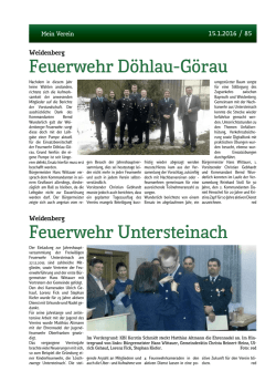 Feuerwehr D&ouml;hlau-G&ouml;rau Feuerwehr Untersteinach