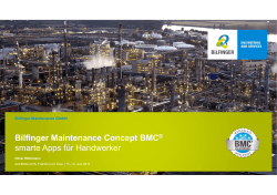 Bilfinger Maintenance Concept BMC® smarte Apps für Handwerker