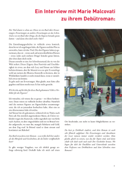 Interview mit Marie Malcovati