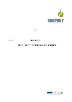 die älteste germanische schrift