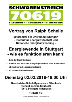 Flyer zu Vortrag Ralph Schelle