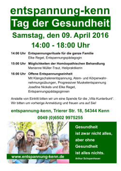 Tag der Gesundheit