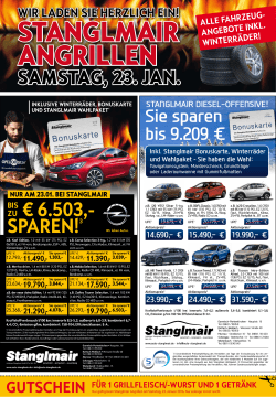 SamStag, 23. Jan. € 6.503,- SParen!3
