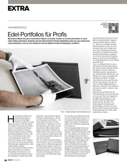 Edel-Portfolios f&uuml;r Profis