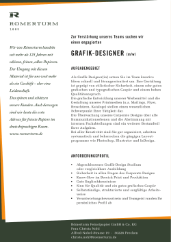 GRAFIK-DESIGNER (m/w)