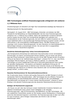 EBS Technologies er&ouml;ffnet erfolgreich weitere