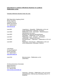 Informationen zu weiteren &ouml;ffentlichen Buslinien im