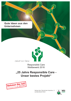 25 Jahre Responsible Care - Unser bestes Projekt