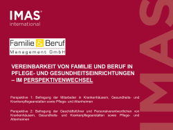 IMAS-Studie - Familie und Beruf