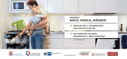 Kongress: Beruf, Familie, Männer!